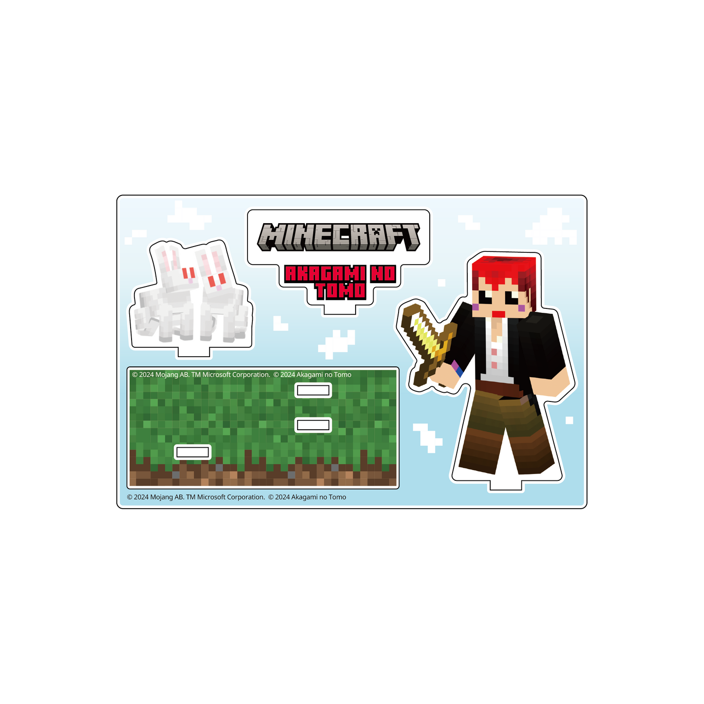 【赤髪のとも】マインクラフトアクリルスタンド