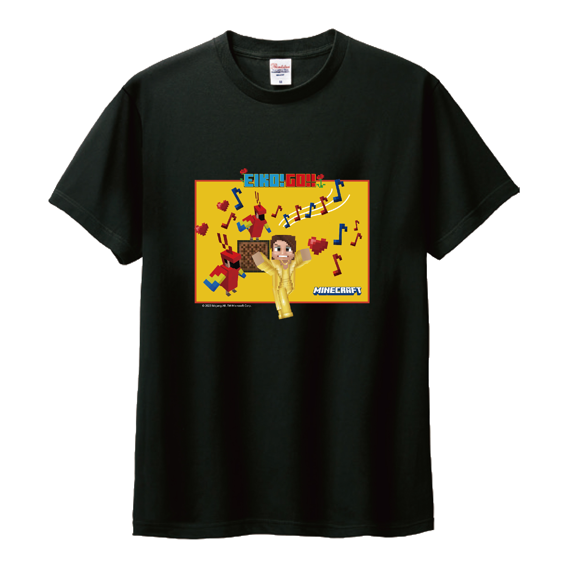 EIKO!GO!!】マインクラフトTシャツ ブラック【狩野英孝】 – .1 EIKO!GO!!】マインクラフトTシャツ ブラック【狩野英孝】 – .1