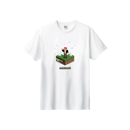 【赤髪のとも】マインクラフトTシャツ ホワイト