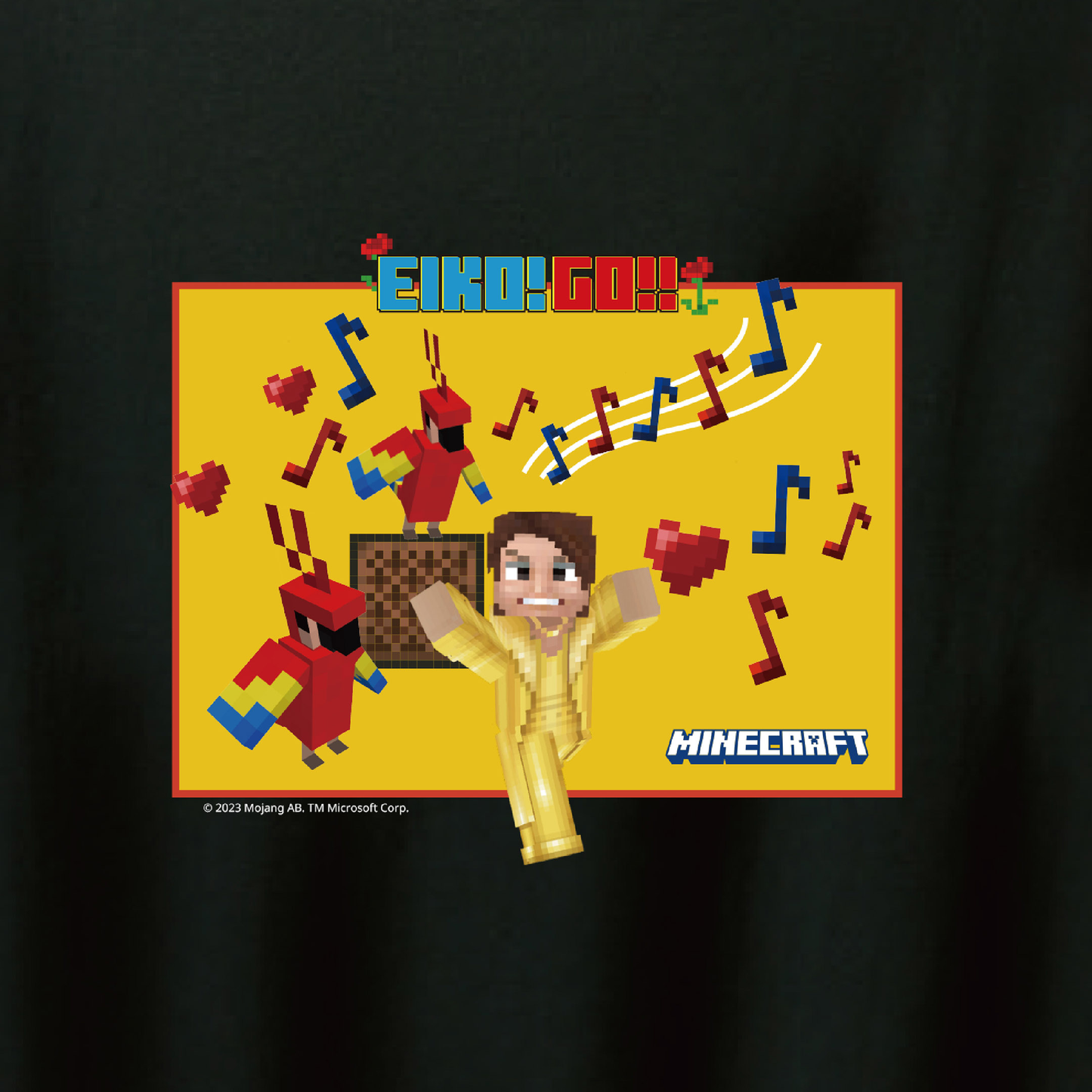 EIKO!GO!!】マインクラフトTシャツ ブラック【狩野英孝】 – .1