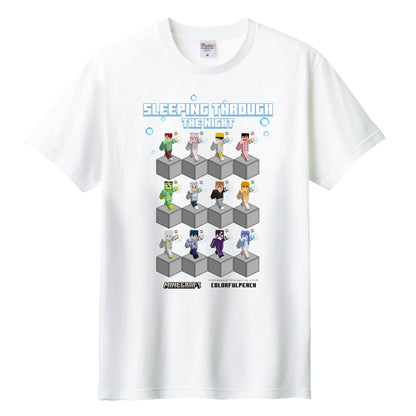 【カラフルピーチ】マインクラフトTシャツ ホワイト