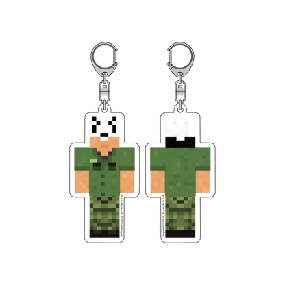 ★【未使用】日常組 マインクラフトアクリルキーホルダー ぺいんと 脱獄 日常組】マインクラフトアクリルキーホルダー トラゾー – .1