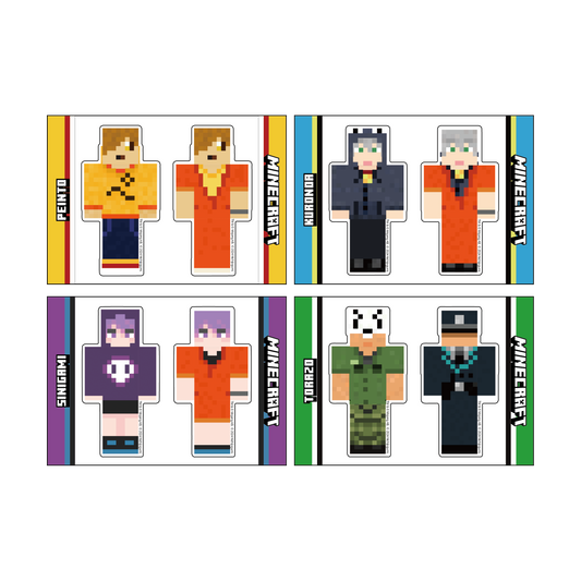 【日常組】マインクラフトステッカー