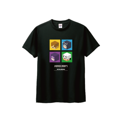 【日常組】マインクラフトTシャツ ブラック