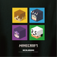 【日常組】マインクラフトTシャツ ブラック